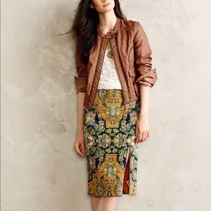 Anthropologie Maeve skirt with side slit